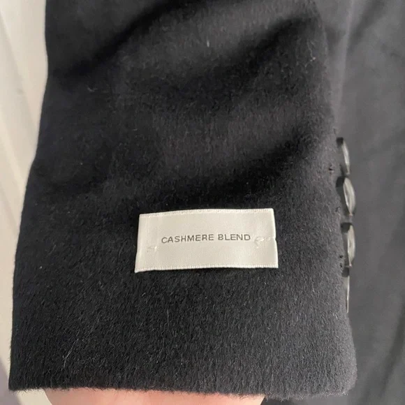 ANNE KLEIN *NWT* Plus-Sz Cashmere Blend Black Single Breasted Walker Coat Sz 14 - Picture 12 of 12